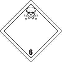 TDG Shipping Labels, Class 6.1, Toxic Substances, Vinyl Groupe Belzile Dickner