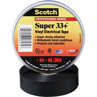 Rubans Super 33+ Scotch, 19 mm (3/4") x 20,1 m (66'), Noir, 7 mils Groupe Belzile Dickner