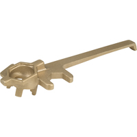 Deluxe Plug Wrenche, 1-1/4" Opening, 9" Handle, Non-sparking brass alloy Groupe Belzile Dickner
