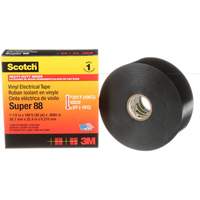 Ruban isolant en vinyle Super 88 Scotch, 38 mm (1-1/2") x 33 m (108'), Noir, 8,5 mils Groupe Belzile Dickner