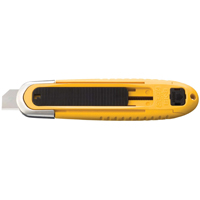 Automatic Self-Retracting Safety Knife, 15 mm, Carbon Steel, Plastic Handle Groupe Belzile Dickner