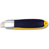 Automatic Self-Retracting Safety Knife, 15 mm, Carbon Steel, Plastic Handle Groupe Belzile Dickner
