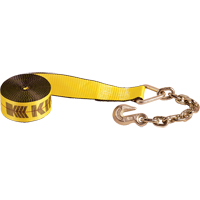 Winch Straps, Chain Anchor, 3" W x 30' L, 5400 lbs. (2450 kg) Working Load Limit PE983 | Dickner Inc