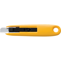 Compact Self-Retracting Safety Knife, 11 mm, Carbon Steel, Plastic Handle Groupe Belzile Dickner