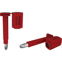 High Security Locktainer Security Seals, 3-1/4", Metal, Bolt Seal Groupe Belzile Dickner