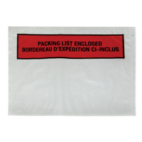 Pochette pour bordereau d'exp&eacute;dition, 7" lo x 5-1/2" la, Style Insertion par l'arri&egrave;re Groupe Belzile Dickner