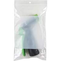 Sacs en poly avec espace inscriptible blanc, Refermable, 8" x 5", 2 mils Groupe Belzile Dickner
