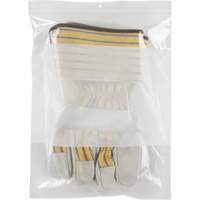 White Block Poly Bags, Reclosable, 12" x 9", 2 mils PF951 | Dickner Inc