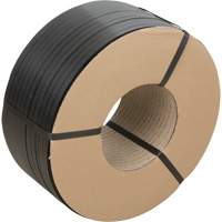 Feuillard, Polypropyl&egrave;ne, 5/8" la x 6000' lo, Noir, Calibre Manuel Groupe Belzile Dickner