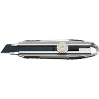 Knife with Ratchet Lock, 18 mm, Carbon Steel, Heavy-Duty, Aluminum Handle Groupe Belzile Dickner