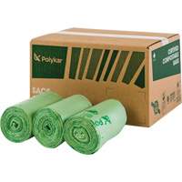 Sacs certifi&eacute;s compostables, R&eacute;gulier, 48" lo x 42" la, Transparent, Capacit&eacute; de 242 L (55 gal.) Groupe Belzile Dickner