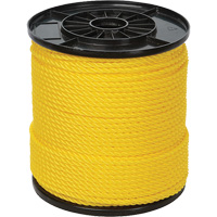 Corde torsad&eacute;e jaune &agrave; trois brins 1/4", Polypropyl&egrave;ne, 550' Groupe Belzile Dickner