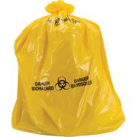 Waste Bags, Bio-Hazard, 60" L x 36" W, 6 mils Groupe Belzile Dickner