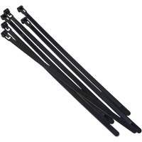 Attache-c&acirc;ble r&eacute;utilisable, Longueur 8", R&eacute;sistance &agrave; la traction 50 lb, Noir Groupe Belzile Dickner