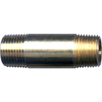 Raccord long, Laiton, 1/4", NPT x NPT Groupe Belzile Dickner