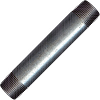 Raccord long, Galvanis&eacute;, 1/2", NPT x NPT Groupe Belzile Dickner