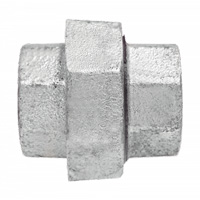 Union Pipe Fitting, 1/8", Galvanized Iron, FPT Groupe Belzile Dickner