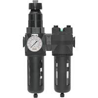 Manual Drain Filter, Regulator & Coalescing Filter with Standard Bowl Modulair 400, 1/4" NPT, 150 PSI, 9.1 fl. oz. Capacity Groupe Belzile Dickner