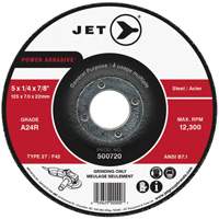 Meule POWER ABRASIVE, 4" x 1/4", Arbre 5/8", Type 27 Groupe Belzile Dickner