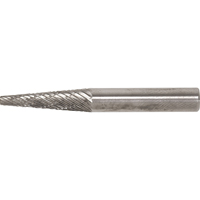 Solid Carbide Burr, SM-1, 1/4" Dia., 1/4" Shank, 1/2" Depth of Cut Groupe Belzile Dickner