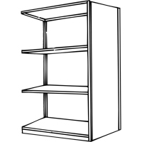 Interlok Shelving Unit, Steel, Boltless, 800 lbs. Capacity, 36" W x 76" H x 24" D Groupe Belzile Dickner
