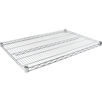 Standard-Duty Chromate Wire Shelf, 48" W x 24" D, 500 lbs. Capacity Groupe Belzile Dickner