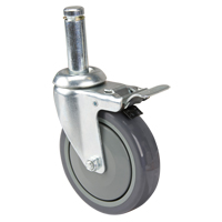 Roulette pour &eacute;tag&egrave;re en treillis chromat&eacute; Groupe Belzile Dickner