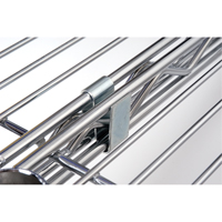 Crochet en S pour &eacute;tag&egrave;re en treillis chromat&eacute; Groupe Belzile Dickner