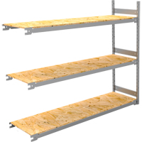 Wide Span Record Storage Shelving, Steel, 3 Shelves, 72" W x 18" D x 60" H, Add-On Kit RN136 | Dickner Inc