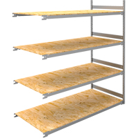 Wide Span Record Storage Shelving, Steel, 4 Shelves, 72" W x 32" D x 84" H, Add-On Kit RN139 | Dickner Inc