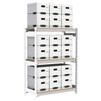 &eacute;tag&egrave;re-classeur de grande largeur, Acier, 3 Tablettes, 42" la x 18" p x 60" h, Ensemble Ajout Groupe Belzile Dickner
