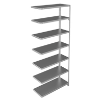 Shelving Unit, Galvanized Steel, Slotted Angle, 400 lbs. Capacity, 36" W x 84" H x 15" D Groupe Belzile Dickner
