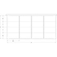 Cabinet d'entreposage à tiroirs intégré Interlok RN762 | Dickner Inc