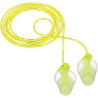 E-A-R Tri-Flange Reusable Earplugs, Corded, Bulk - Polybag, 26 dB NRR, One-Size Groupe Belzile Dickner