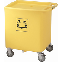 Chariot &agrave; d&eacute;chets pour douche douche oculaire On-Site Groupe Belzile Dickner