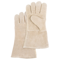 Premium Welder's Gloves, Split Cowhide, Size Large Groupe Belzile Dickner