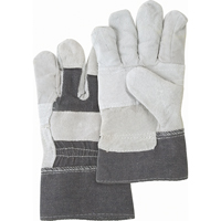 Gants d'ajusteur &agrave; paume renforc&eacute;e d'usage standard, Grand, Paume en Cuir de vache refendu, Doublure en Coton Groupe Belzile Dickner