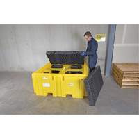 GRV Spill Pallet Plus sans drain, Capacit&eacute; de d&eacute;versement 365 gal. US, 62" x 62" x 28" Groupe Belzile Dickner