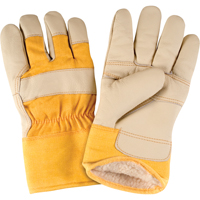 Gants d'ajusteur doubl&eacute;s pour l'hiver d'usage standard, Grand, Paume en Cuir fleur de meuble, Doublure en Boa Groupe Belzile Dickner