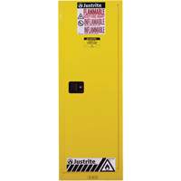 Armoire de s&eacute;curit&eacute; pour produits inflammables EX Slimline Sure-Grip , 22 gal., 1 Porte(s), 23,25" La x 65" h x 18" p Groupe Belzile Dickner