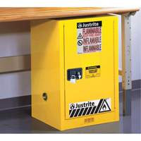Armoire de s&eacute;curit&eacute; compacte pour produits inflammables EX Sure-Grip, 12 gal., 1 Porte(s), 23,25" La x 35" h x 18" p Groupe Belzile Dickner