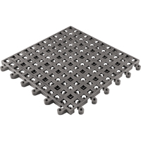 Tapis Ergodeck tout usage No 564 & No 566, PVC, 1-1/2' la c, 1-1/2' lo, 7/8" &eacute;paisseur, Charbon Groupe Belzile Dickner