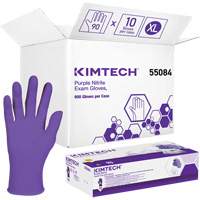 Gants d'examen Kimtech, T-Grand, Nitrile, 6 mils, Sans poudre, Mauve, Classe 2 Groupe Belzile Dickner