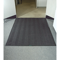 Waterhog&reg; Eco Elite Matting, Wiper/Scraper, 3' x 5' x 3/8", Grey Ash Groupe Belzile Dickner