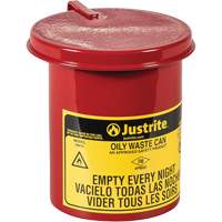 Mini bidons pour d&eacute;chets huileux pour dessus d'&eacute;tabli, Homologu&eacute; FM, 0,45 gal. US, Rouge Groupe Belzile Dickner
