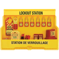 Electrical Focus Lockout Stations, Thermoplastic Padlocks, 16 Padlock Capacity, Padlocks Included Groupe Belzile Dickner