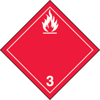 TDG Shipping Labels, Class 3, Flammable Liquids, Paper Groupe Belzile Dickner
