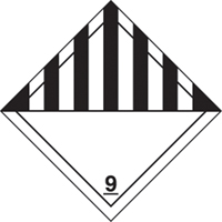 TDG Shipping Labels, Class 9, Miscellaneous Dangerous Goods, Paper Groupe Belzile Dickner