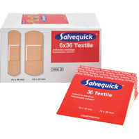 Syst&egrave;mes de distribution de bandages Salvequick - recharges st&eacute;riles, Rectangulaire/carr&eacute;e, Tissu, St&eacute;rile Groupe Belzile Dickner
