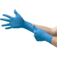 Gants jetables, Petit, Nitrile, 5 mils, Poudr&eacute;s, Bleu Groupe Belzile Dickner